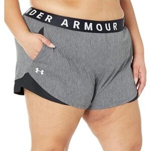 Under Armor Play Up Twist 3.0 Grey Shorts